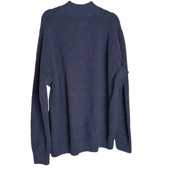 Duluth Sweater Mens 2XL Blue Quarter Zip Long Sleeve Pullover Sweater. - Picture 3 of 6